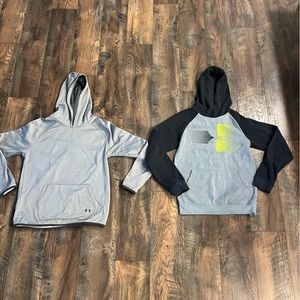2 boys under armour hoodies